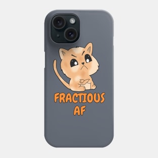 Fractious AF - Angry Orange Cat Phone Case