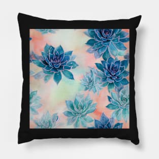 Watercolor cactus plant cactus pattern Pillow