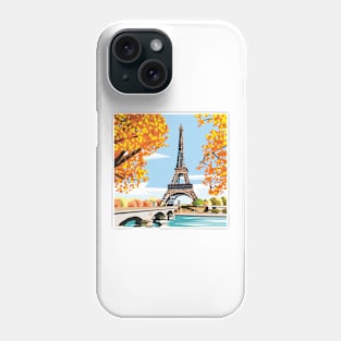 The Eiffel Tower in Autumn Phone Case