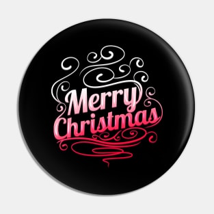 Ornament Logo Merry Christmas Pin