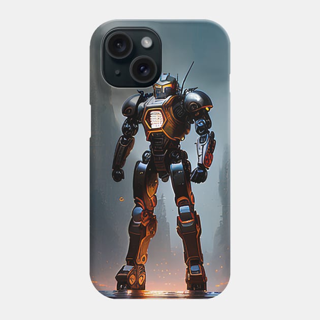 Steampunk Robot Warrior Phone Case by Daz Art & Designs