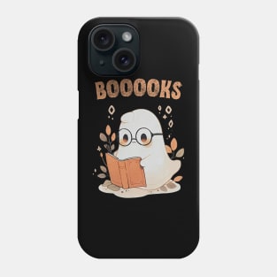 Funny Halloween Cute Ghost Book Reading School Teacher Phone Case