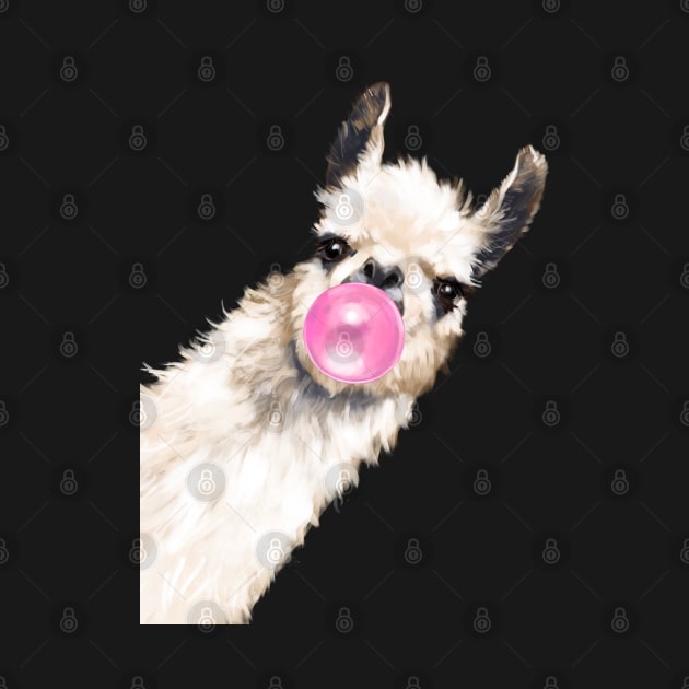 Bubble Gum Sneaky Llama by bignosework