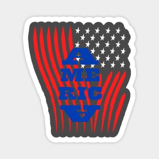 United States USA Flag Design Magnet