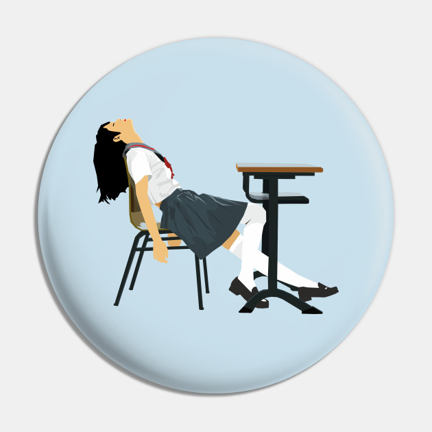 I Feel Good - Japanese Schoolgirl - Pin | TeePublic