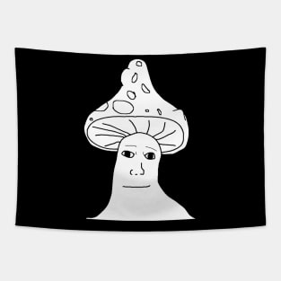 Shroomjak - Mushroom Wojak, Meme, Ironic, Feels Guy Tapestry