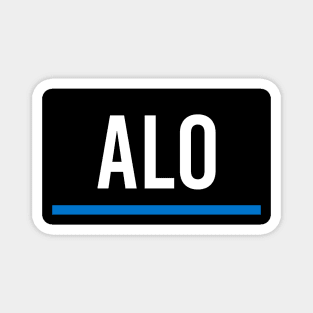 Fernando Alonso Driver Tag Magnet