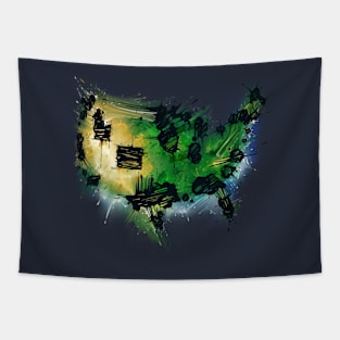 US of A Ink Tapestry