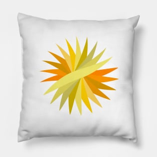 Radial yellow background Pillow