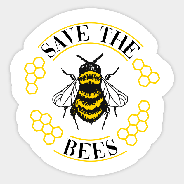 bee lives matter BEE LOVER SAVE THE BEES GIFT' Sticker