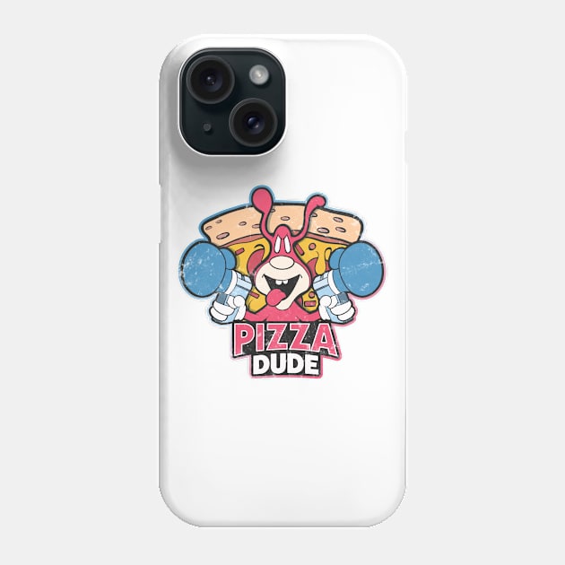 Retro Pizza Dude Phone Case by Chris Nixt