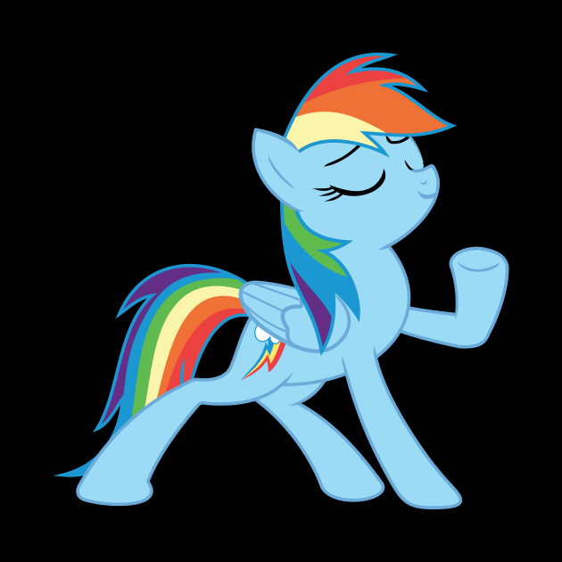 Rainbow Dash Strikes A Pose by Wissle