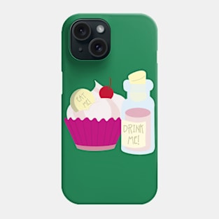 Eat me, drink me Phone Case