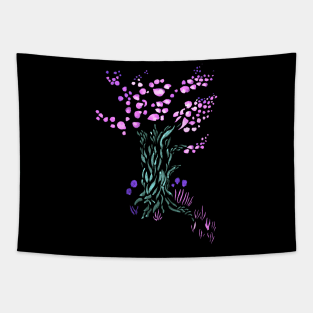 Mystical Tree Tribal Tapestry