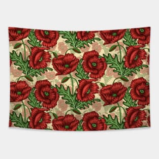 Poppies Pattern Design Tapestry