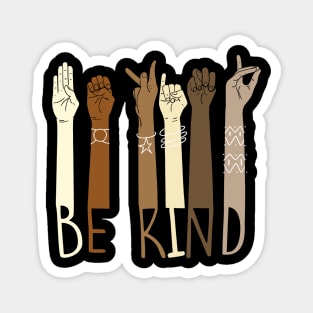 be kind sign language hand talking teacher Magnet