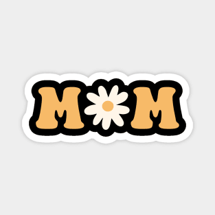 Retro Mom with daisy Magnet