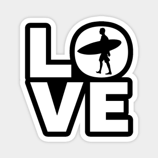 Love Surfing Gift For Surfers Magnet