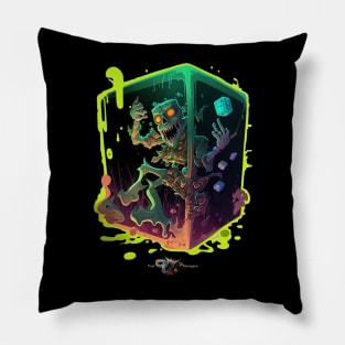 Gelatinous Cube D&D Monster Graffiti Pillow