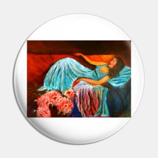 Reclining Lady IV Pin