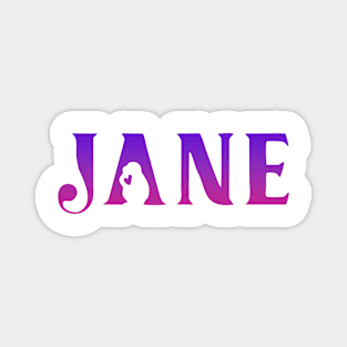 JANE tv series fan works graphic design by ironpalette Magnet