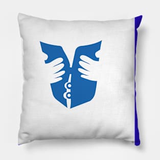 abstract letter H, open paper,gym shirt Pillow