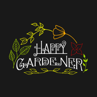 Gardening Theme: Floral Decorative Design T-Shirt