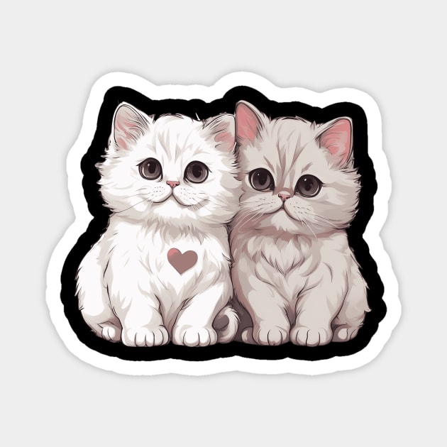Baby Persian Cat Magnet by animegirlnft