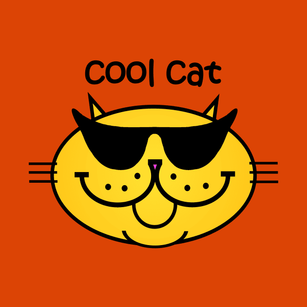 COOL CAT 2 -SOLID GOLD by RawSunArt