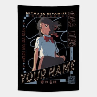 Miyamizu Mitsuha - Your Name | IKIGAISEKAI - V2 Tapestry