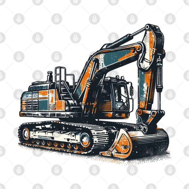 Excavator by Vehicles-Art