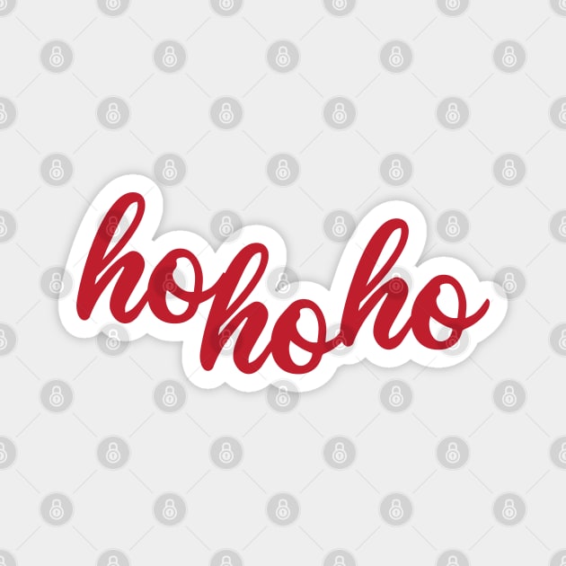 Red hohoho Magnet by DesignsandSmiles