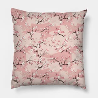 Sakura Japanese Cherry Tree Flower Blossom Pattern V6 Pillow