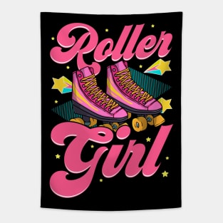 Roller Girl Roller Skate Skating Retro Tapestry