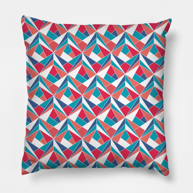 Geometric pattern Pillow by Unalome_Designs