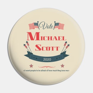 Michael Scott 2020 Election Funny The Office Worlds Best Boss Mens Shirt Pin
