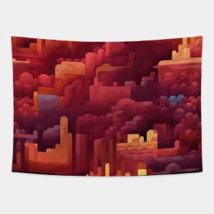 Pixel Art Repeating Pattern Tapestry