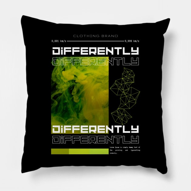 Black Tshirt design Pillow by asdasdasd233