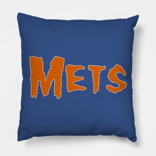 Mets Misfits Font Pillow