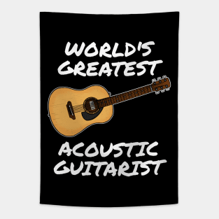 World's Greatest Acoustic Guitarist, Guitar Teacher Musician Tapestry