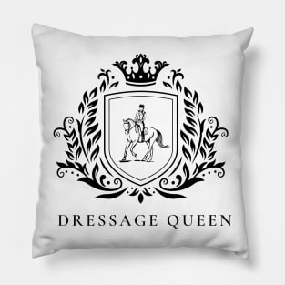 Dressage Queen black design Pillow