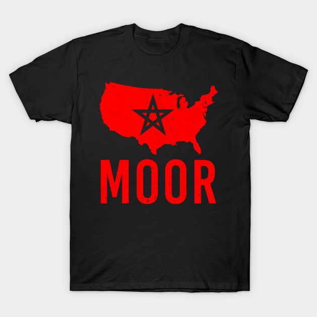 Moorish American T-Shirt America Amexem Moroccan Flag Tee Moorish American T-Shirt America Amexem Moroccan Flag Tee