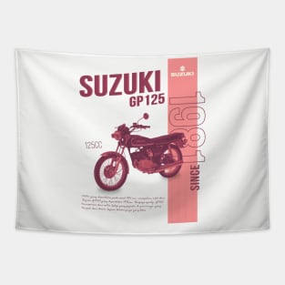 Suzuki GP 125 design Tapestry