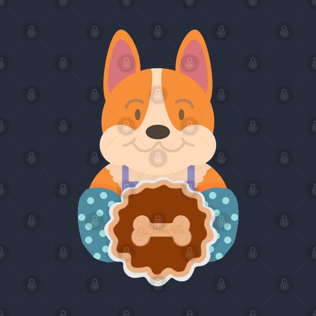 Pumpkin Pie Corgi by SPufferARTs