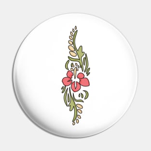 Aesthetic Floral Pin