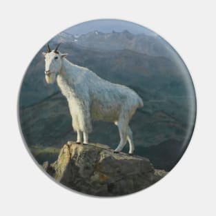 Mountain Goats by Albert Bierstadt Pin