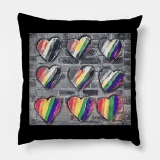 Wall Hearts Pillow