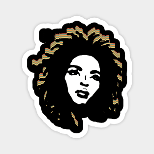 Retro Lauryn Hill Magnet