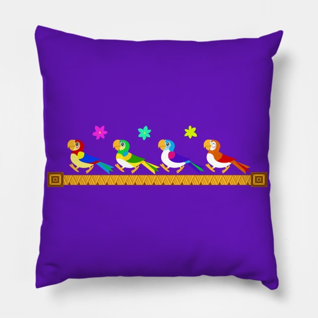 Tiki Troupe Pillow by Sunshone1