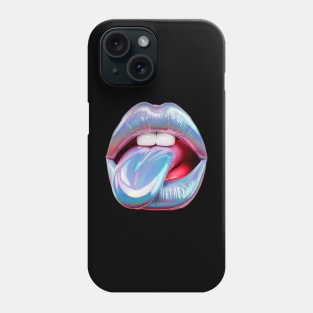 Fluorescent Tongue | T Shirt Design Phone Case